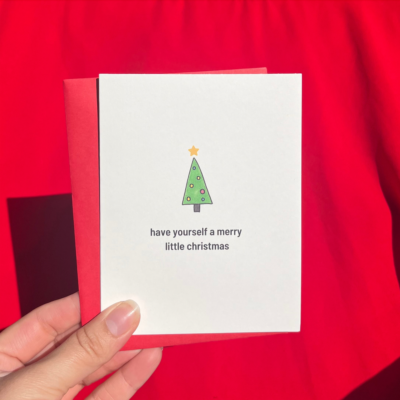 Merry Little Christmas Tree | Christmas Gift | Christmas Greeting Card