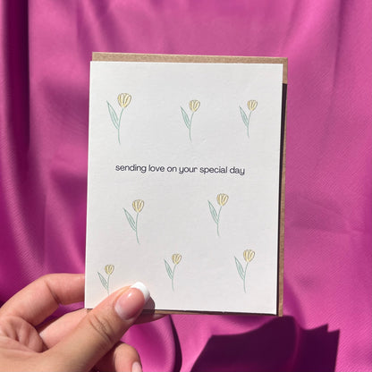 Sending Love | Tiny Flowers Greeting Card