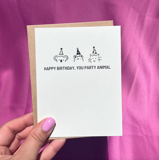 Happy Birthday, You Party Animal | Birthday Greeting Card