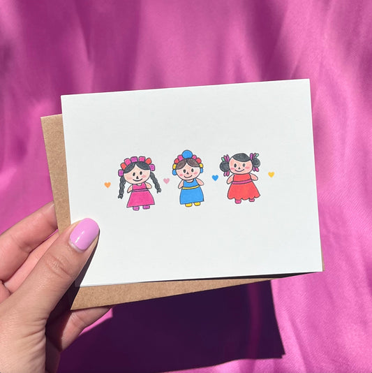 Mexican Dolls | Friendship Greeting Card