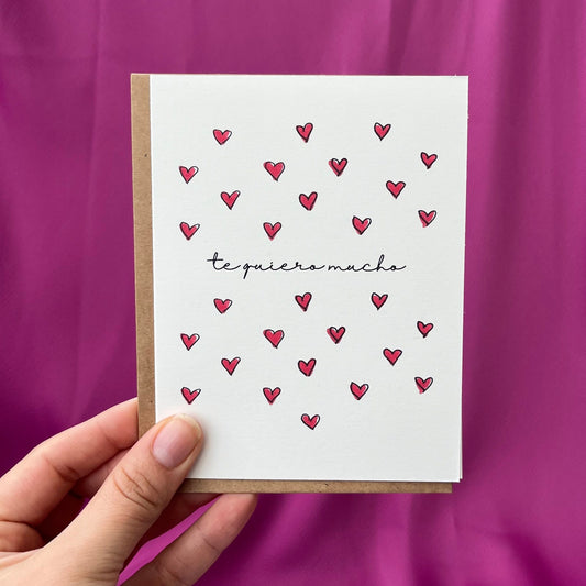 Spanish Valentine's Day Card | San Valentin | Te Quiero Mucho