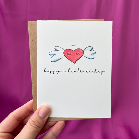 Valentine's Day Cupid Greeting Card | Blank Greeting Card